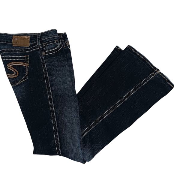 Silver Jeans Co. Frances 22" Jeans 29X32 Blue Wash Embroidered Y2K Flare Street - Picture 1 of 16